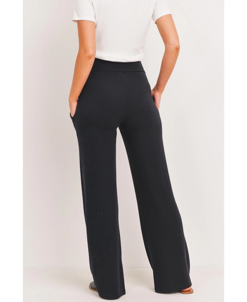 Hello Miz Maternity Over-the-Belly Wide Leg Lounge Pants