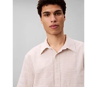 Calvin Klein Men's Yarn-Dyed Plaid Shirt