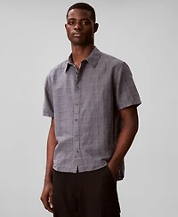 Calvin Klein Men's Yarn-Dyed Plaid Shirt