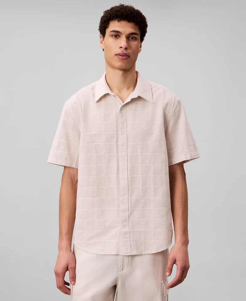 Calvin Klein Men's Yarn-Dyed Plaid Shirt