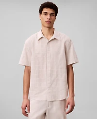 Calvin Klein Men's Yarn-Dyed Plaid Shirt