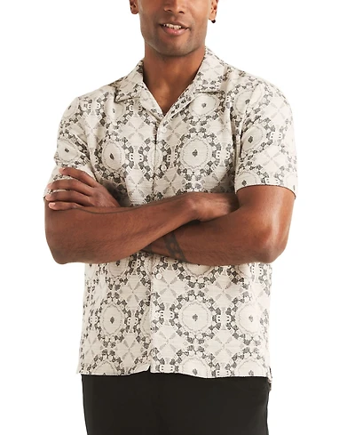 Nautica Men's Short-Sleeve Jacquard Knit Shirt