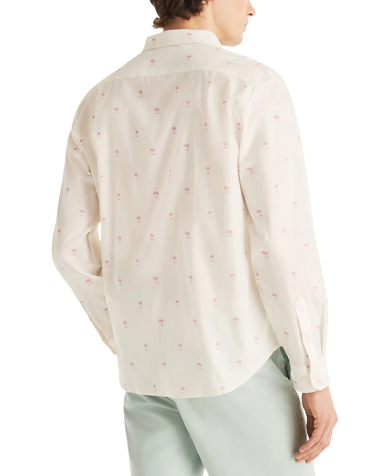Nautica Men's Long-Sleeve Oxford Print Shirt