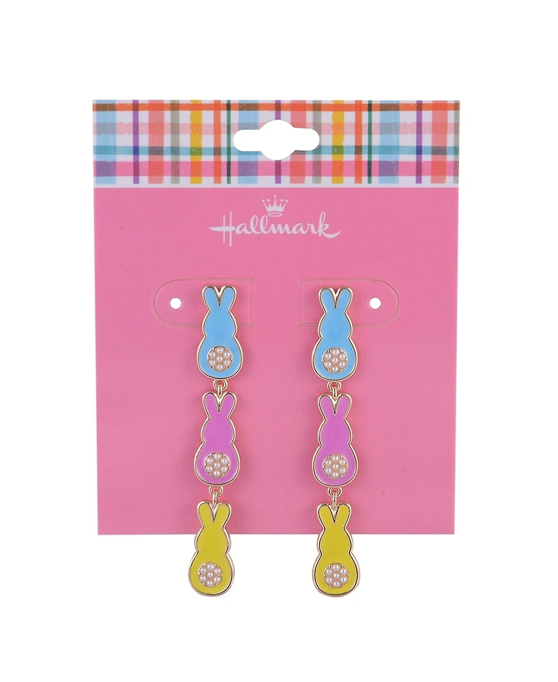 Hallmark Linear Easter Bunny Earrings