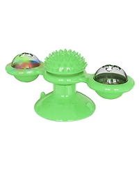 Zeus and Ruta Windmill Style Rotating Suction Cup Cat Toy Spinning Interactive Window Mounted Kitten Plaything