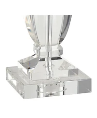 Vienna Full Spectrum Sherry 25" High Modern Table Lamps Set of 2 Clear Crystal Living Room Bedroom Bedside Nightstand House