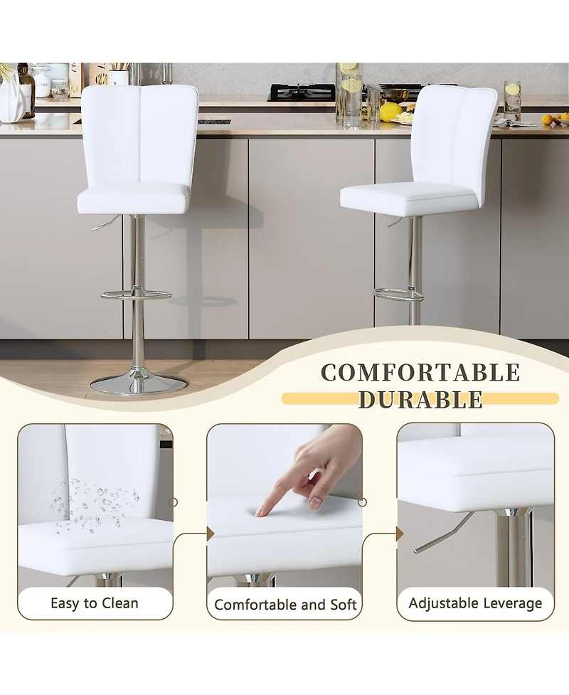 Rainsken Adjustable Bar Stools Set of 2