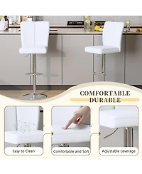 Rainsken Adjustable Bar Stools Set of 2