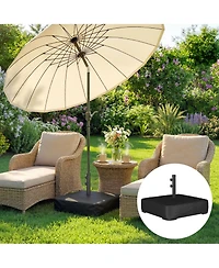 Outsunny Patio Umbrella Base 176 lbs Filled for 1.9" Poles,