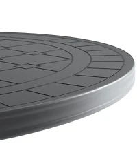 Clihome Cast Aluminum Patio Dining Table with Frame