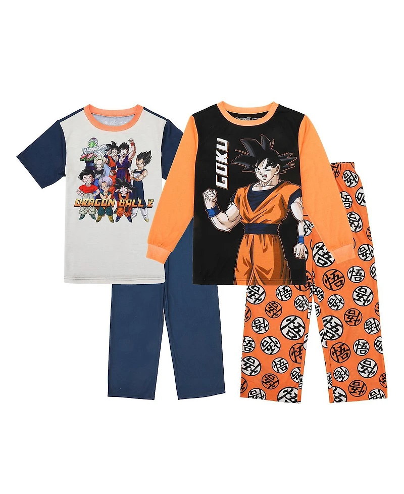 Dragon Ball Z Big Boys Group Shot 4-Pack Pajama Set -14
