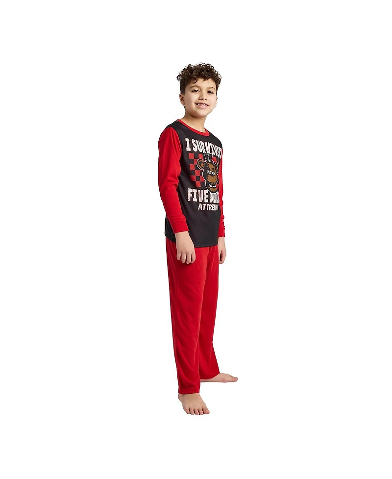 Five Nights At Freddy'S Big Boys I Survived 4-Pack Pajama Set-14