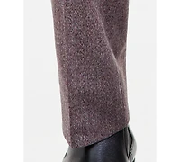 Kenneth Cole Reaction Men's Eggplant Herringbone Slim Techni-Cole Pants