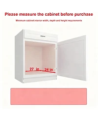 Yigii 2-Tier Metal Pullout Cabinet Organizer, Chrome