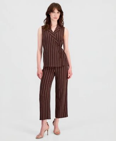 Anne Klein Wrap Top Pull On Pants