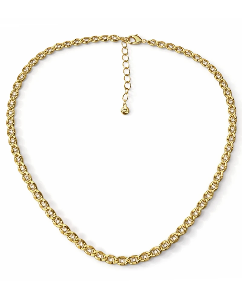 And Now This Clear Cubic Zirconia Cuban Chain Necklace