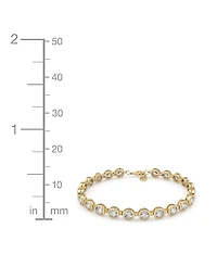 And Now This Clear Cubic Zirconia Station Bracelet