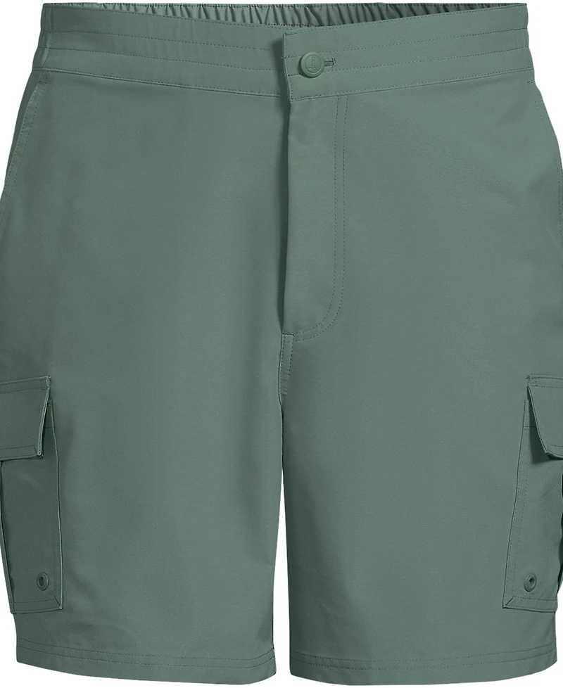 Lands' End Men's 7" Quick Dry Cargo Swim Short