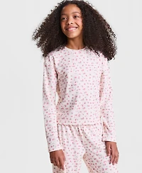 With Jules Girls' 7-16 Printed Lightweight Ribbed Top