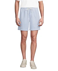 Lands' End Men's 7" Classic Fit Seersucker Deck Short