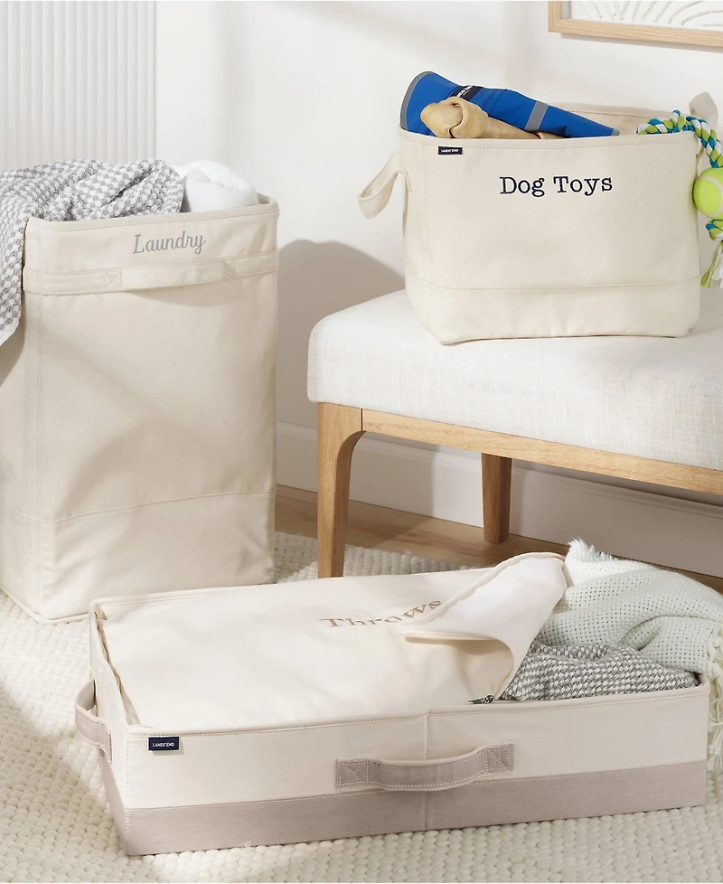 Lands' End Medium Canvas Storage Tote