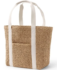 Lands' End Straw Tote Bag