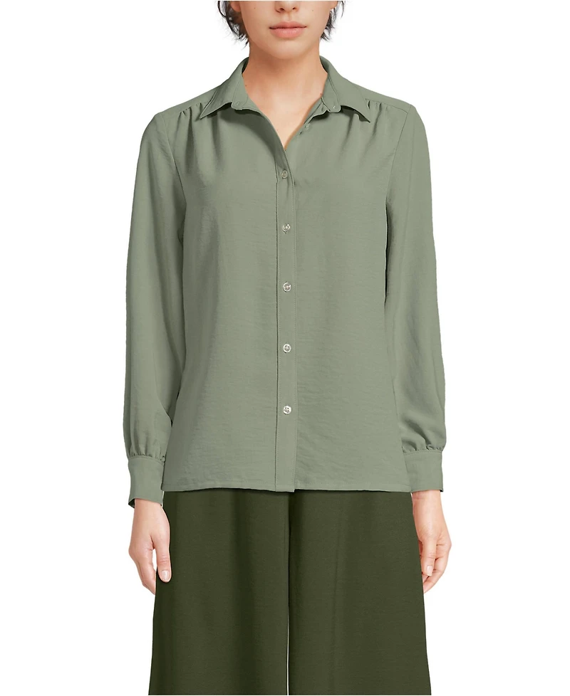 Lands' End Women's Creaseless Feminine Shirt
