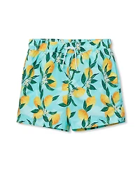 Lands' End Big Boys Husky Chlorine Resistant 5" Swim Trunks with Mesh Liner
