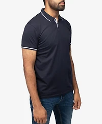 X Ray Men's Basic Short Sleeve Tipped Polo