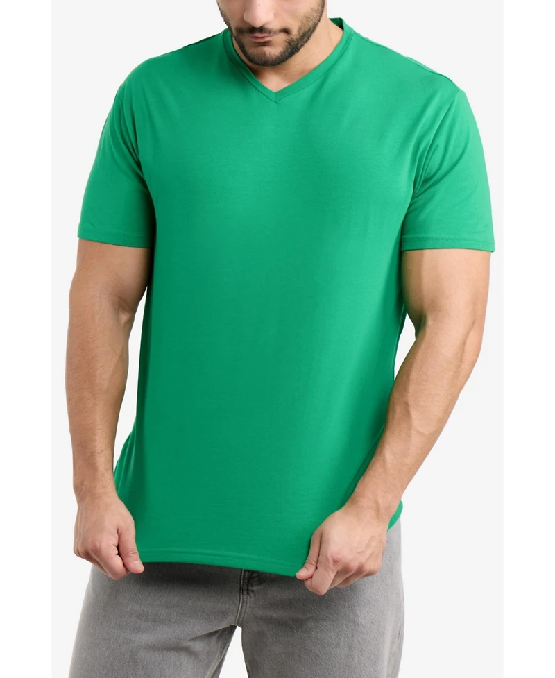 X-Ray Men's Basic V-Neck Short Sleeve T-shirt