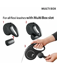 Aronkl Multi Box Retractable Leashes Poop Bag Dispenser Dog Holder Multipurpose