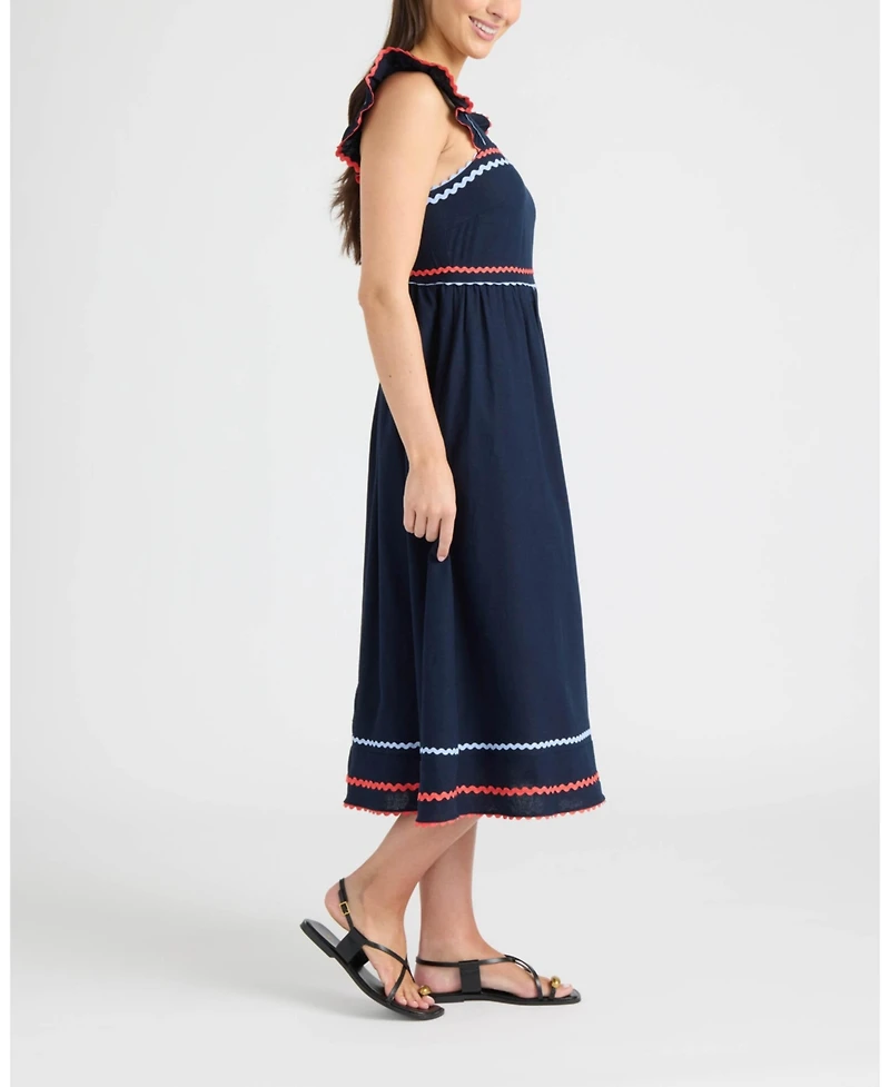 Ellen Tracy Women's Dress with Ric Rac Detail