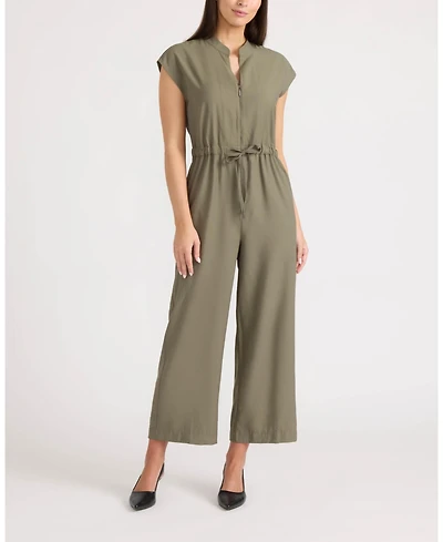 Ellen Tracy Women's Crinkle Jumpsuit