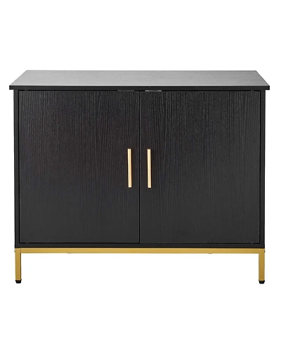 Aostirmotor 27.6" Hidden Cat Litter Box Enclosure Furniture with Metal Legs and Handle, Modern End Table, Fits Most Litter Boxes