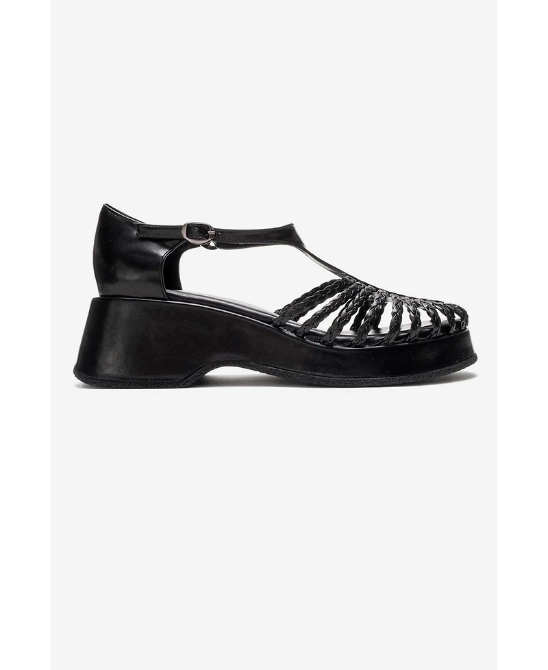 Prologue Shoes Women's Barry Woven Wedge Sandal