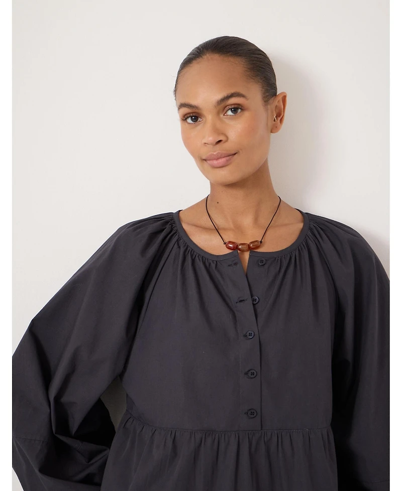 Hush Women's Beck Cotton Peplum Blouse