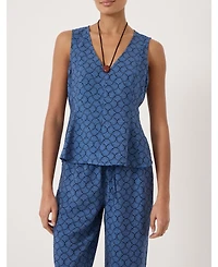 Hush Women's Sybil V-Neck Air Flow Godet Top