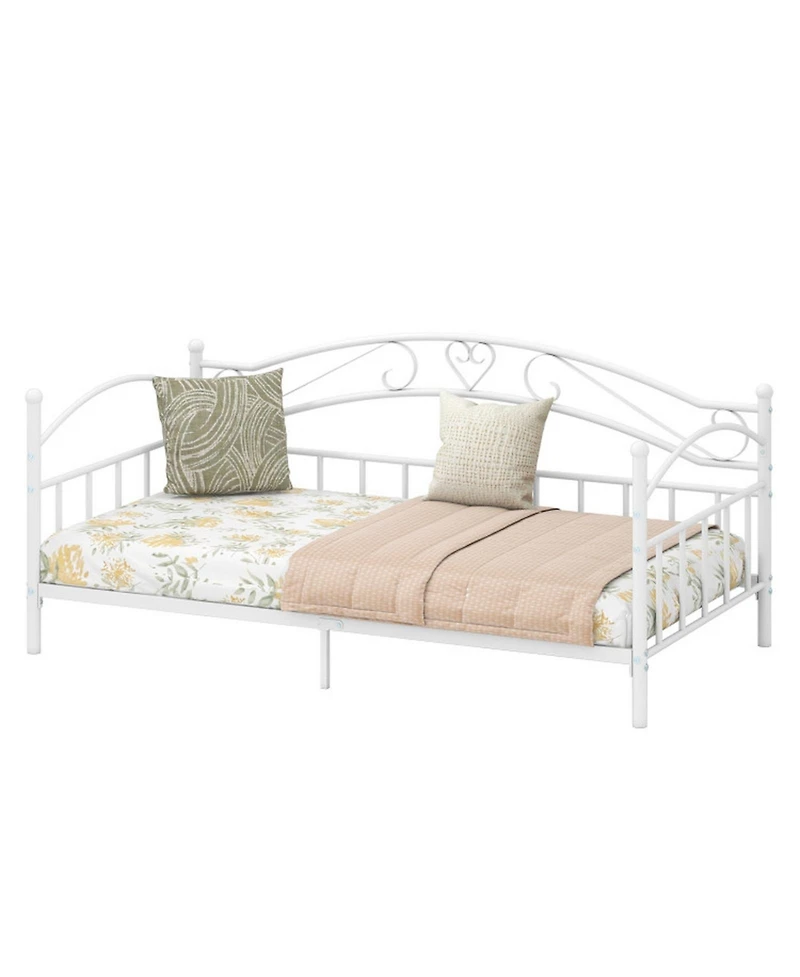 Gouun Metal Twin Daybed with Slat Support
