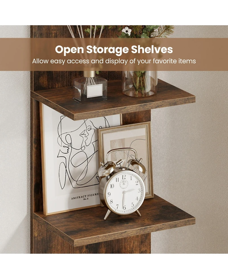 Gouun 5-Tier Wall Mounted Floating Shelf Unit