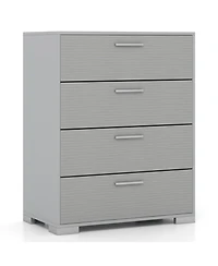 Gouun 4-Drawer Storage Cabinet with Metal Legs and Anti-Toppling Devices
