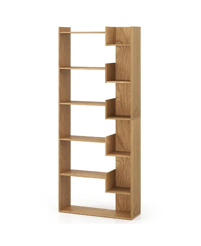 Gouun 6-Tier Wooden Bookcase with Open Display Shelves
