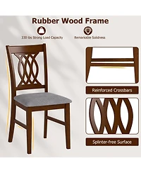 Sugift Dining Chairs Set of Two with Padded Seats for Home