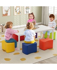 Sugift Six Piece Modular Kids Stool Set with Butterfly Design
