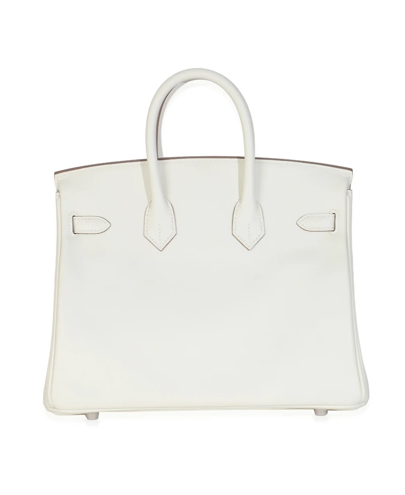 Pre-Owned HERMES Mushroom Swift Birkin 25 Phw