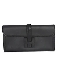 Pre-Owned HERMES Black Swift Lizard Jige Elan Touch 29