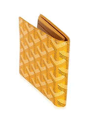 Pre-Owned Goyard Yellow Goyardine Canvas Victoire Wallet