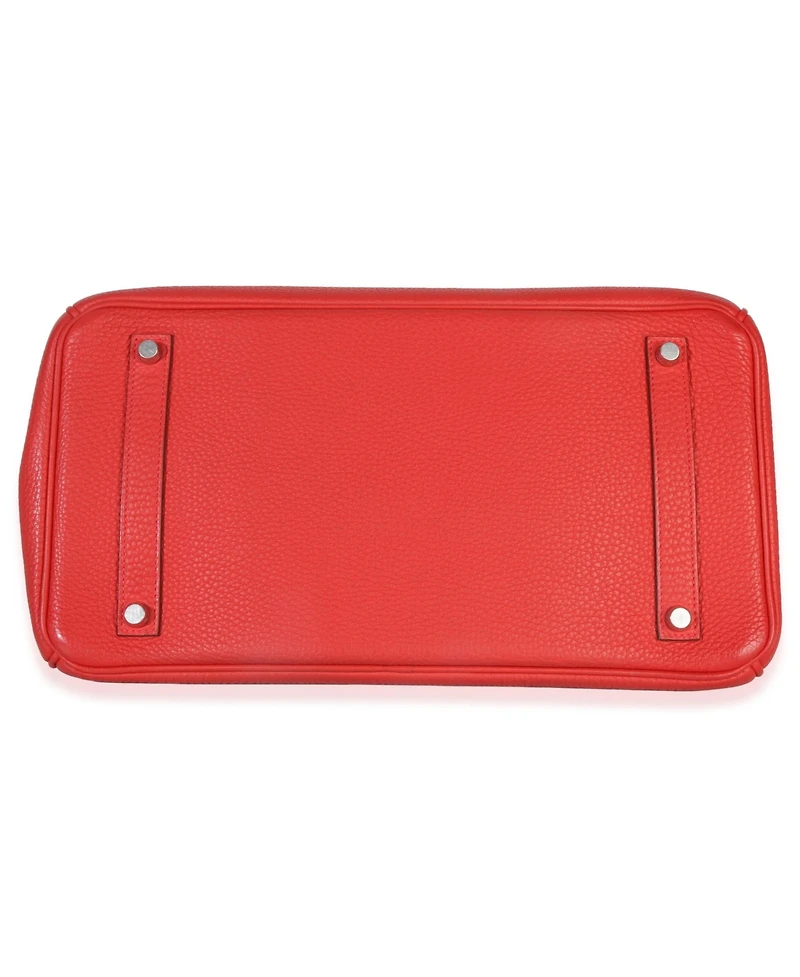 Pre-Owned HERMES Rouge Casaque Togo Birkin 35 Phw