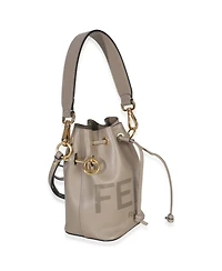 Pre-Owned Fendi Tortora Vitello Cruise F is Fendi Mini Mon Tresor Bucket Bag