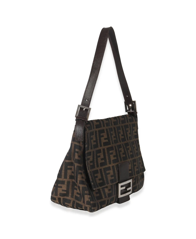 Pre-Owned Fendi Brown Zucca Canvas Mama Baguette Bag