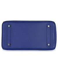 Pre-Owned HERMES Bleu Electrique Epsom Birkin 30 Phw